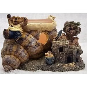 Boyds Bearstone 27752 Bailey Huck Wheee Candle Holder 1998